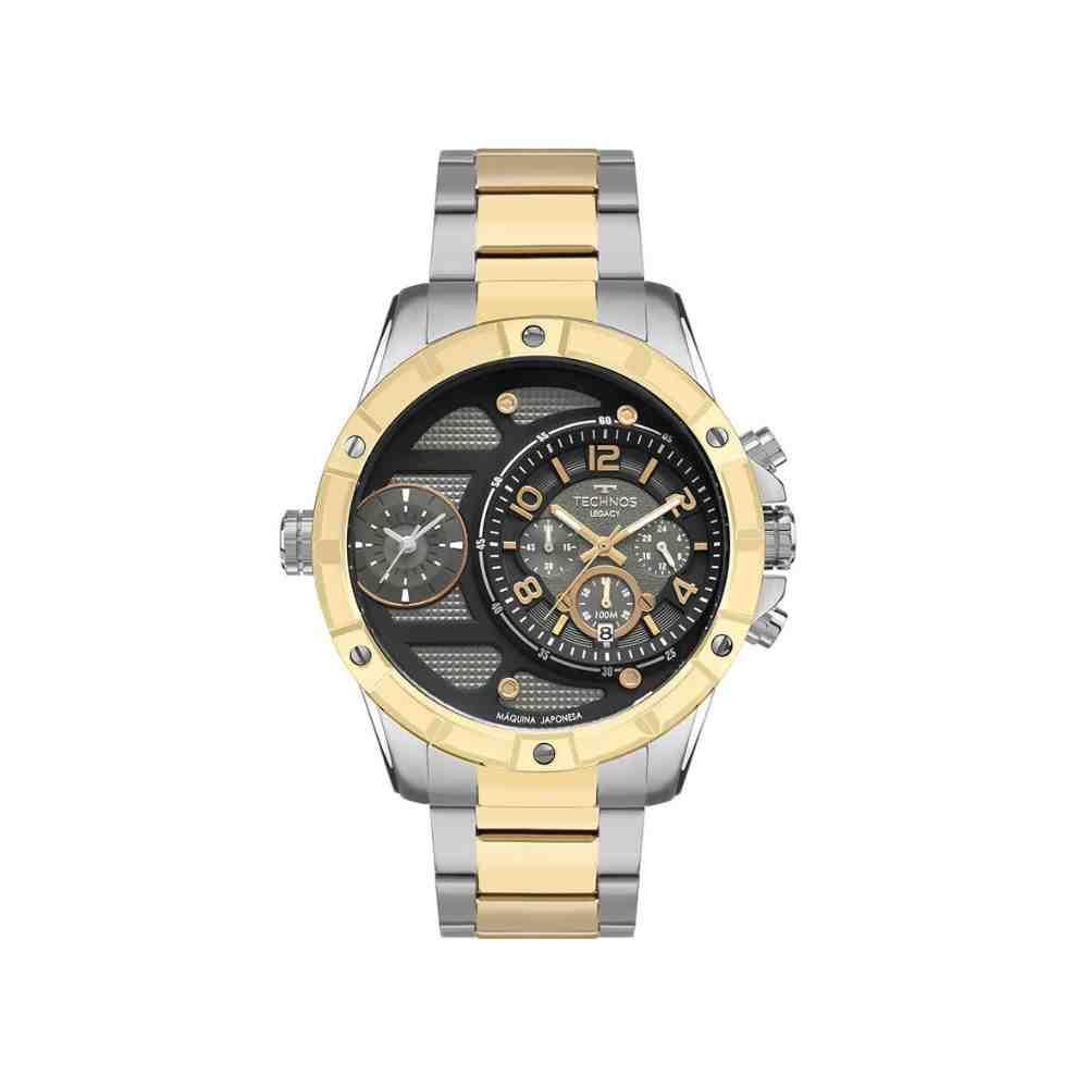 Relógio Technos Legacy Prata/Dourado Masculino OS2A2MAQAC/1P