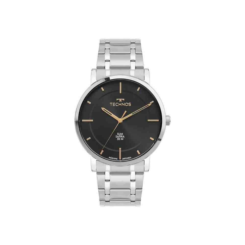 Relógio Technos Slim Prata Masculino GL32AY/1P Prata 1