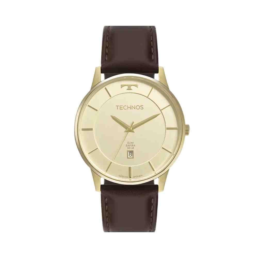 Relógio Technos Slim Dourado Masculino GM10YU/0D