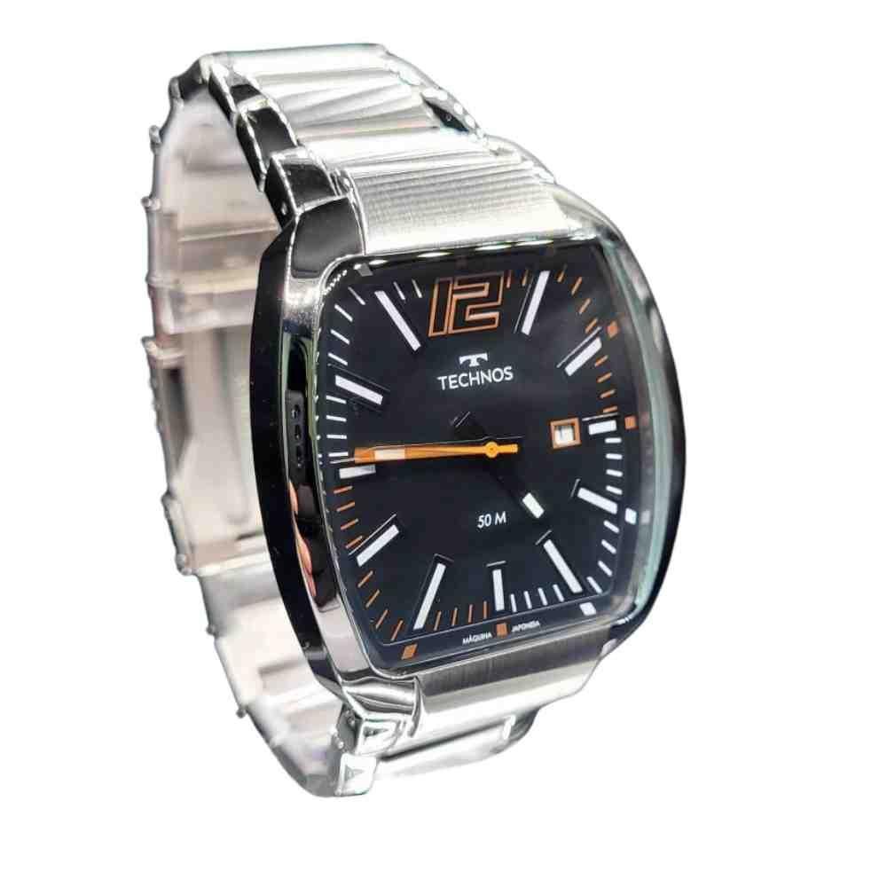 Relógio Technos Racer Prata Masculino 2115KLH/1P Prata 2