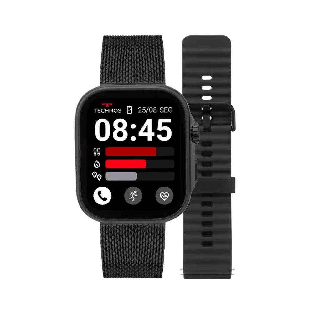 Smartwatch Technos Connect Preto Unissex TMAXCAA/9P