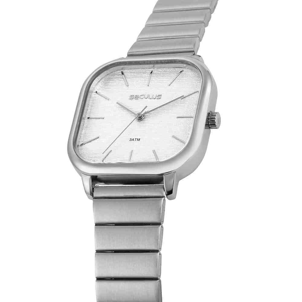 Relógio Seculus Prata Masculino 77110L0SVNS3 Prata 3
