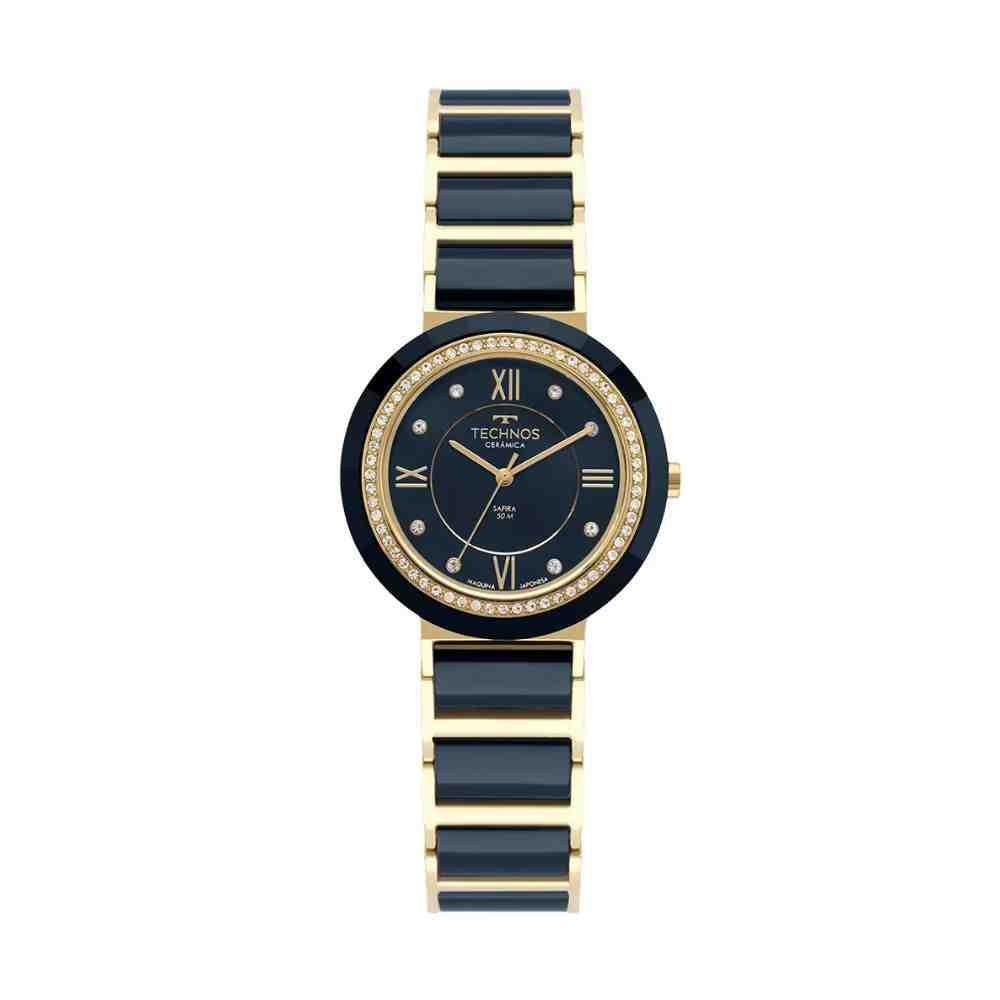 Relógio Technos Azul/Dourado Feminino 2036MRP/1A Azul Marinho/Dourado 1