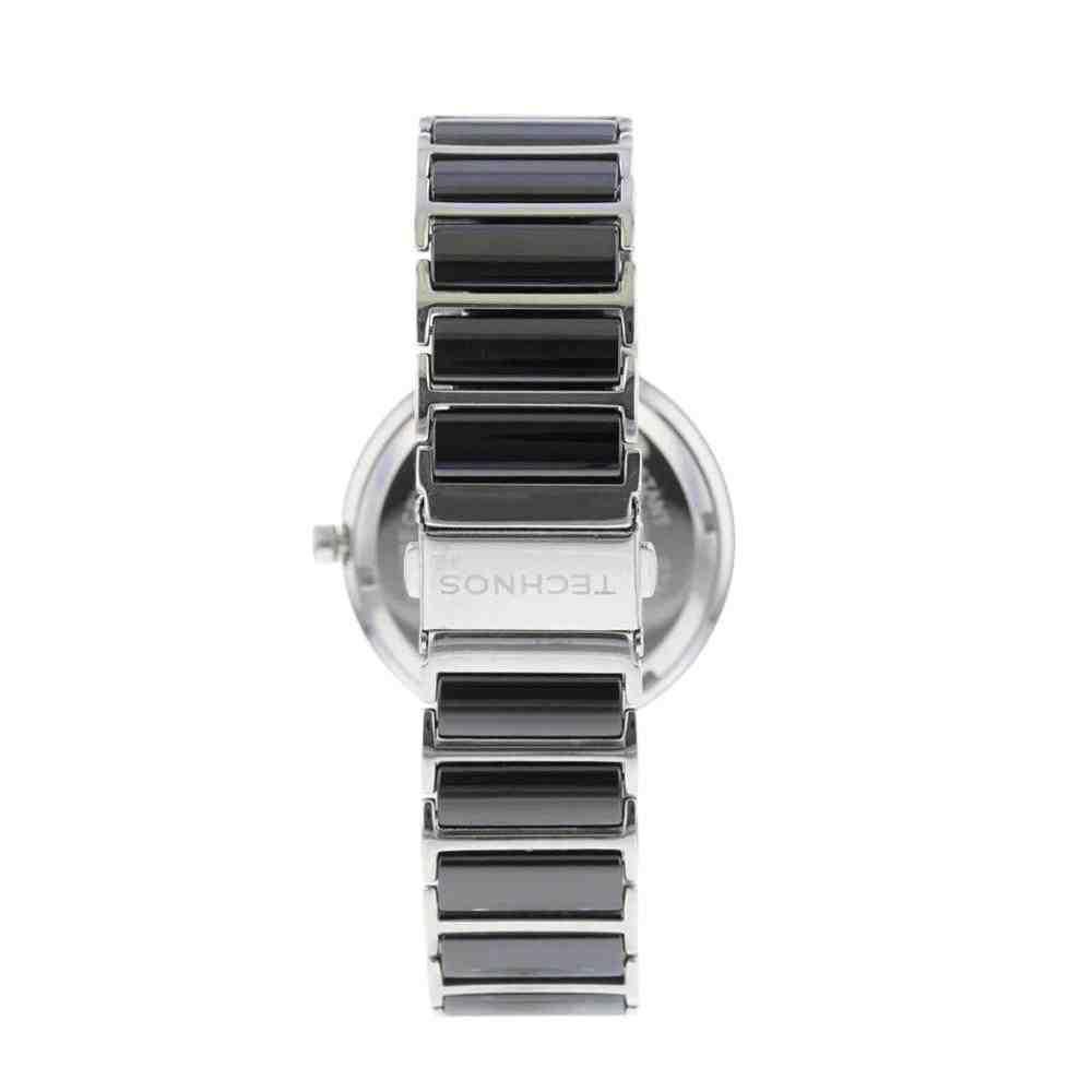 Relógio Technos CeramicSaphire PretoPrata Feminino 2015BX/1P Preto 2