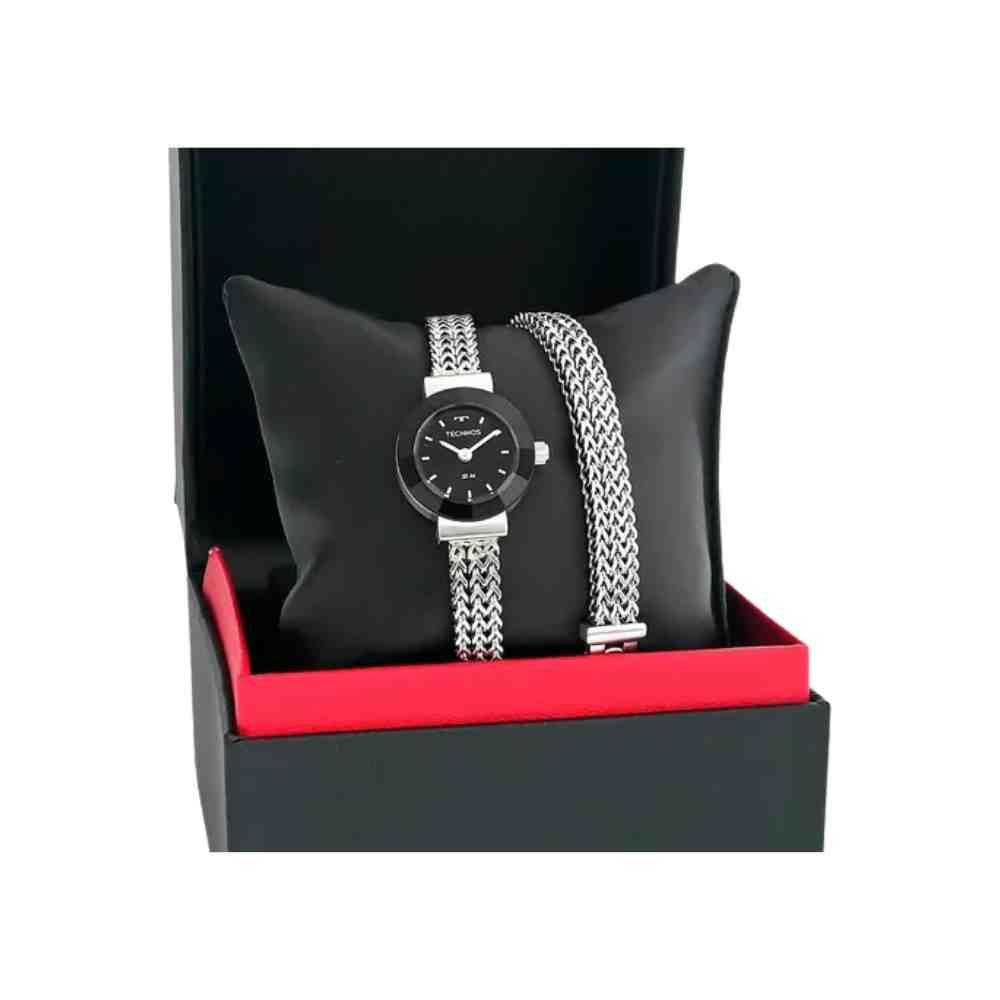 Relógio Technos Elegance Mini Prata Feminino 5Y20IQ/1P Preto/Prata 4
