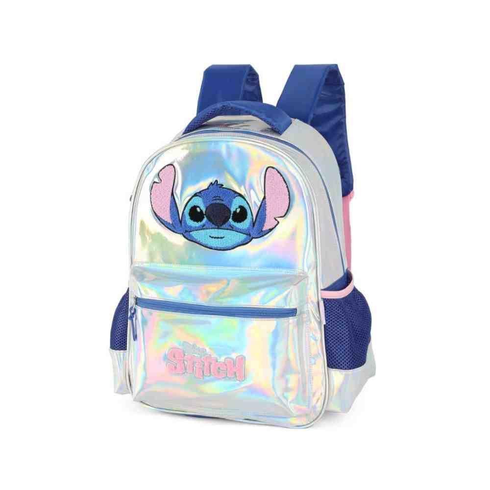 Mochila Infantil Luxcel Stitch Prata IS41681SC1500UN Prata/Roxo 2