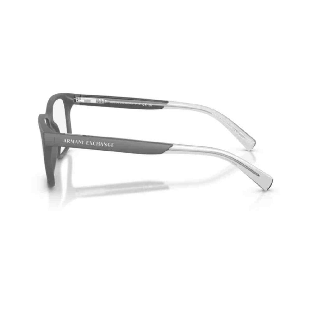 Armação de Grau Armani Exchange Quadrado Cinza 0AX3029 8296 Cinza 2