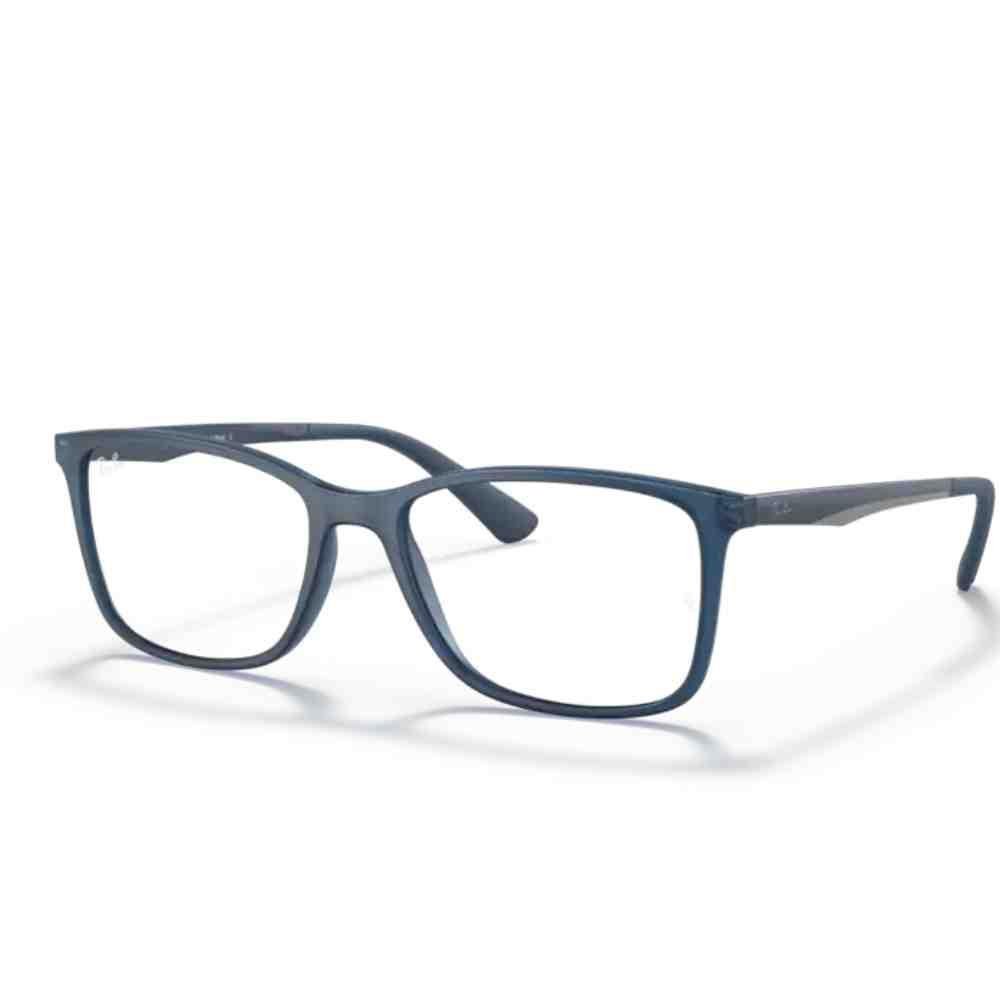 Armação de Grau Ray-Ban Retangular Azul 0RX7133L 5679 55 Azul 2