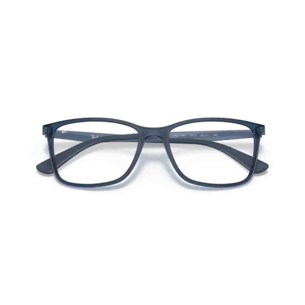 Armação de Grau Ray-Ban Retangular Azul 0RX7133L 5679 55 Azul 6