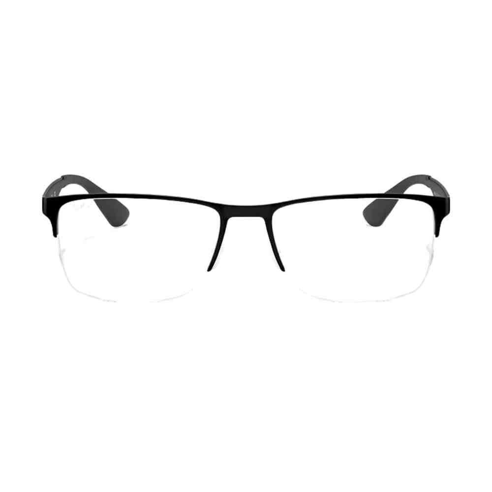 Armação de Grau Ray-Ban Retangular Preto 0RX6335 2503  54