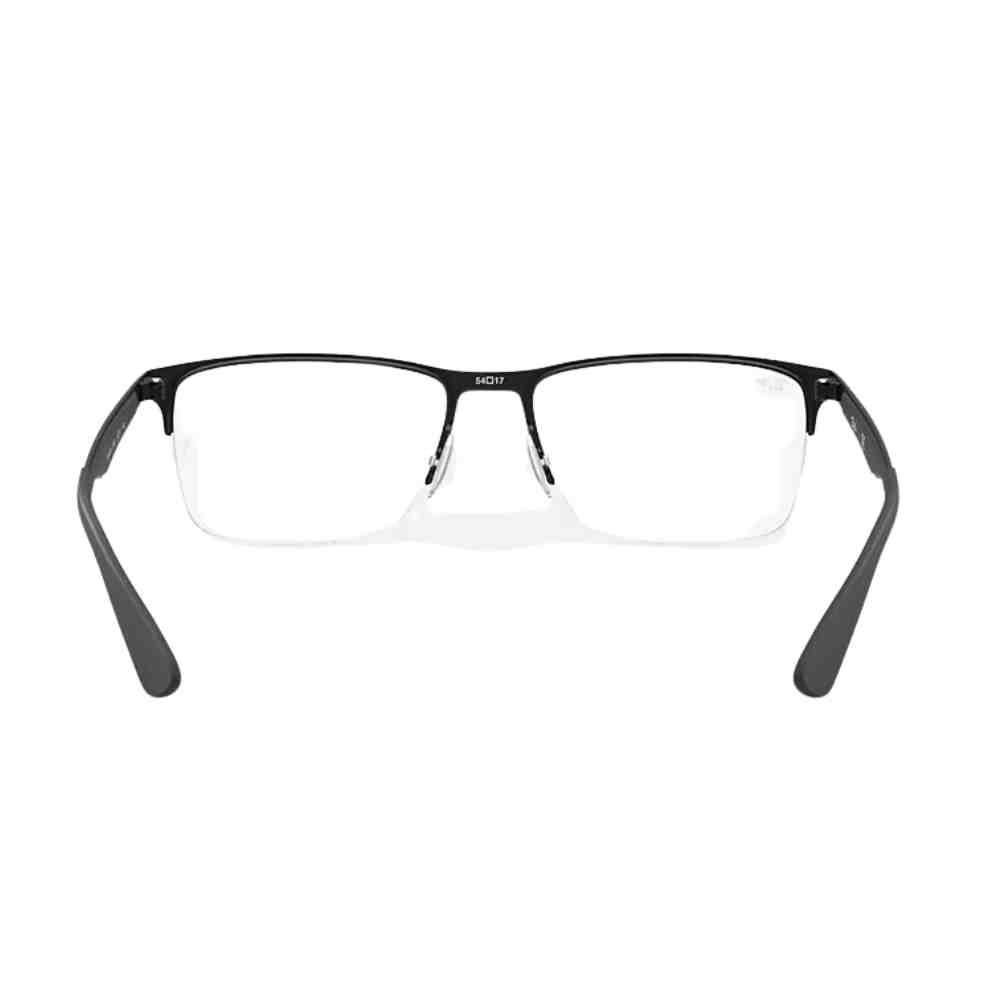 Armação de Grau Ray-Ban Retangular Preto 0RX6335 2503 54 Preto 4