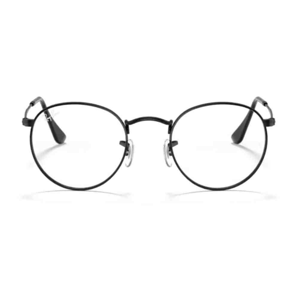 Armação de Grau Ray-Ban Redondo Round Metal Preto 0RX3447V 2