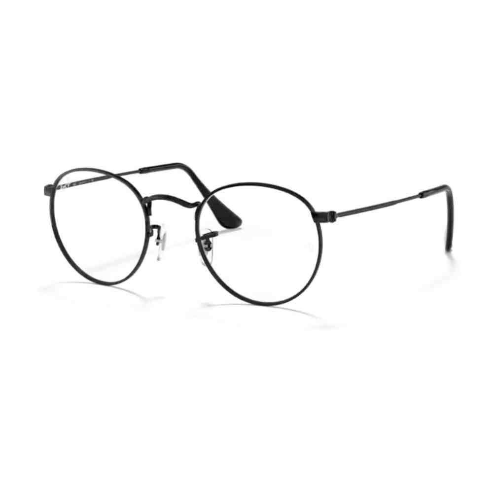 Armação de Grau Ray-Ban Redondo Round Metal Preto 0RX3447V 2 Preto 2