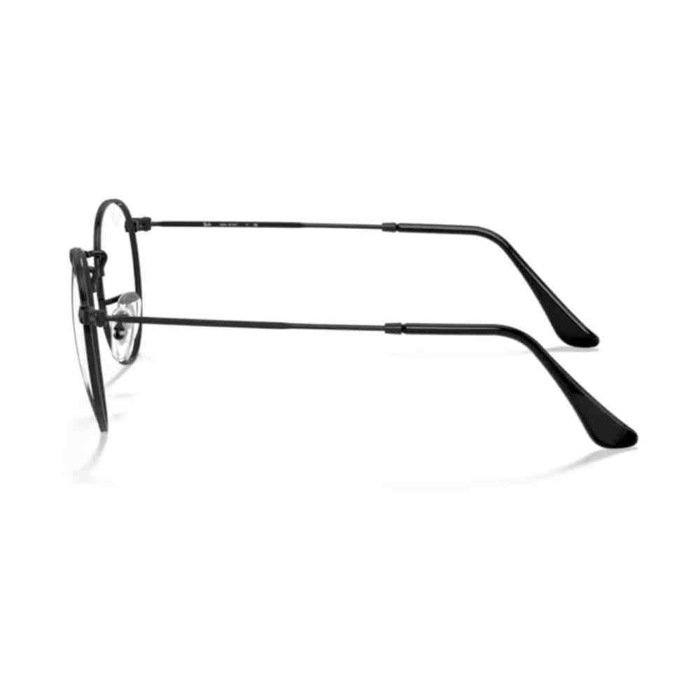 Armação de Grau Ray-Ban Redondo Round Metal Preto 0RX3447V 2 Preto 3