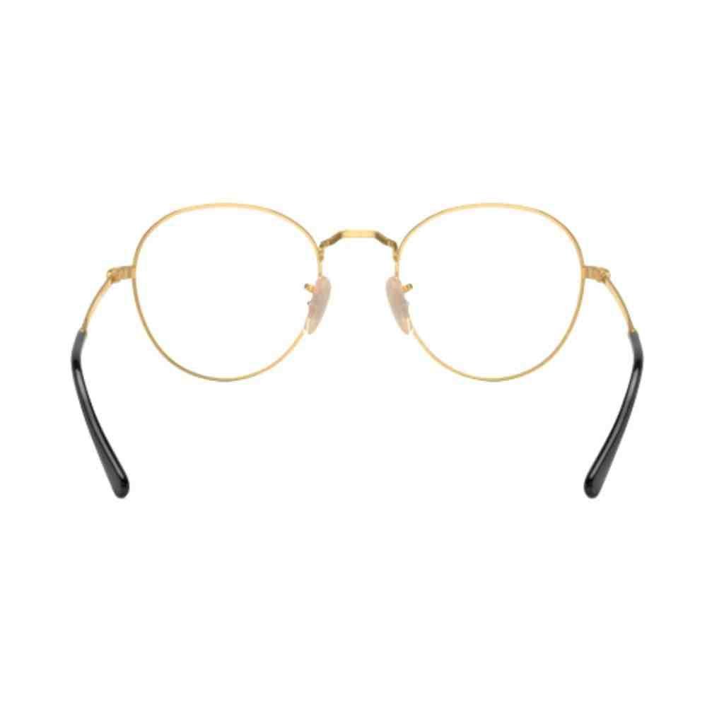 Óculos de Grau Ray-Ban David Bicolor 0RX3582V 2946 51 Dourado 3