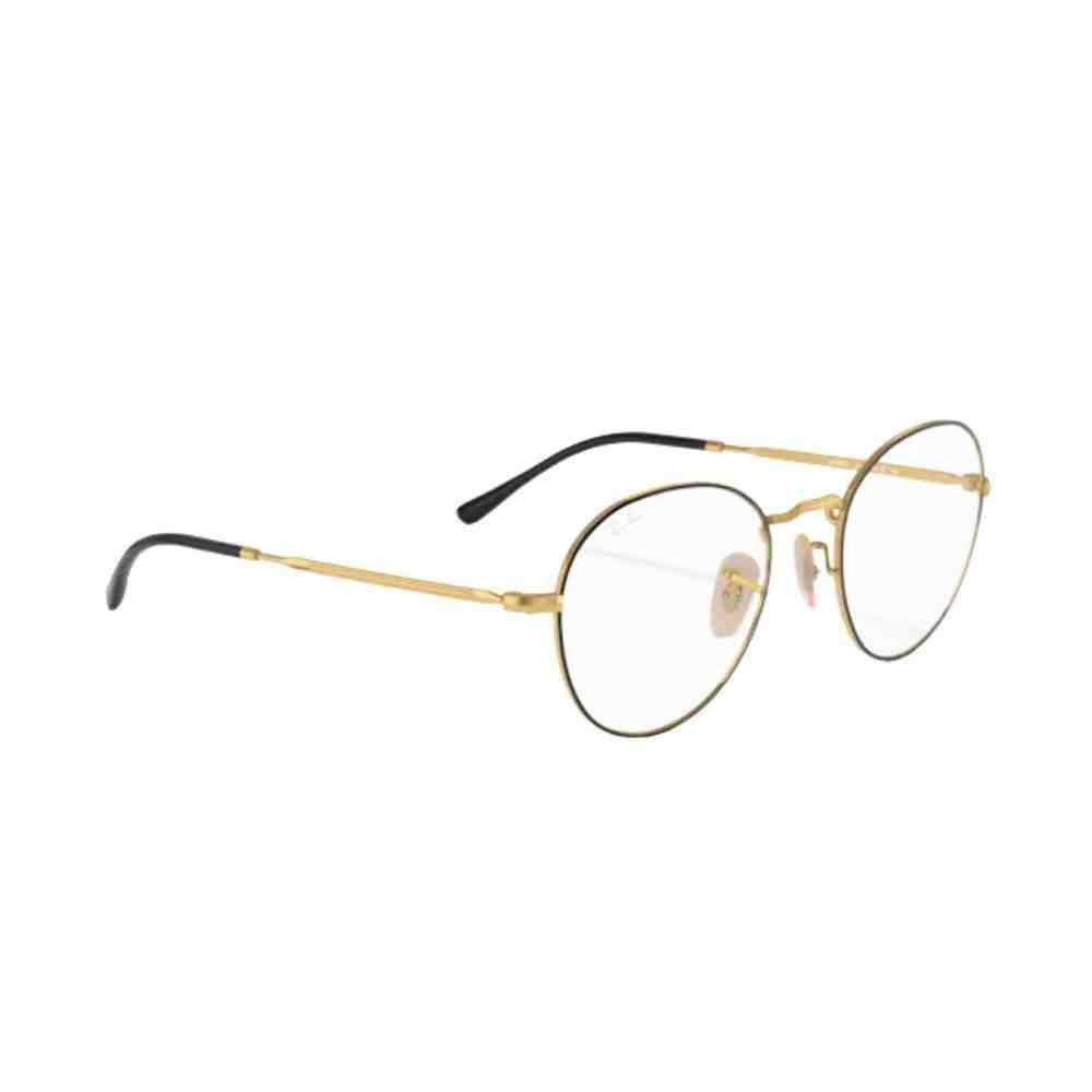 Óculos de Grau Ray-Ban David Bicolor 0RX3582V 2946 51 Dourado 4