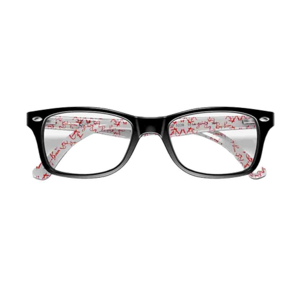 Óculos de Grau Preto e Branco Ray-Ban 0RX5228 Preto 5