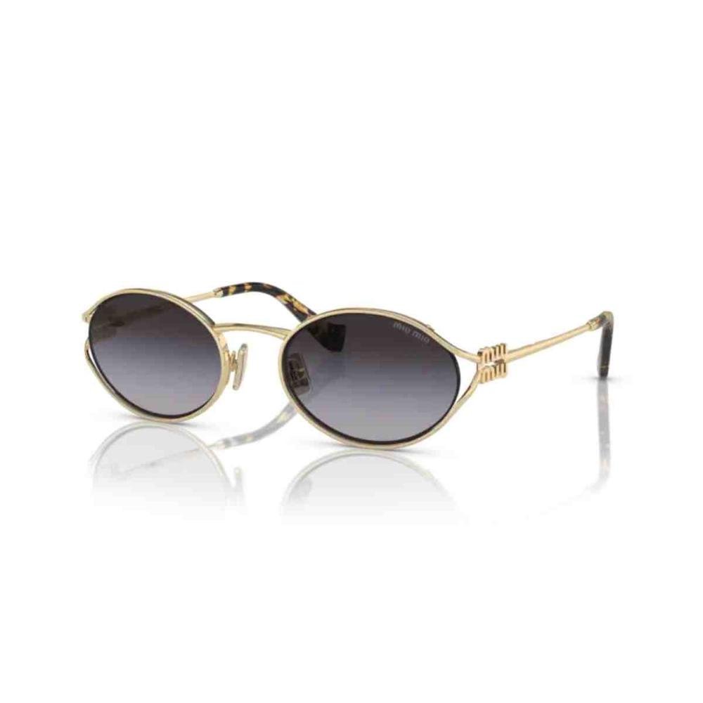 Óculos de Sol Miu Miu Ouro-Pálido Feminino 0MU 52YS ZVN5D154 Dourado 2