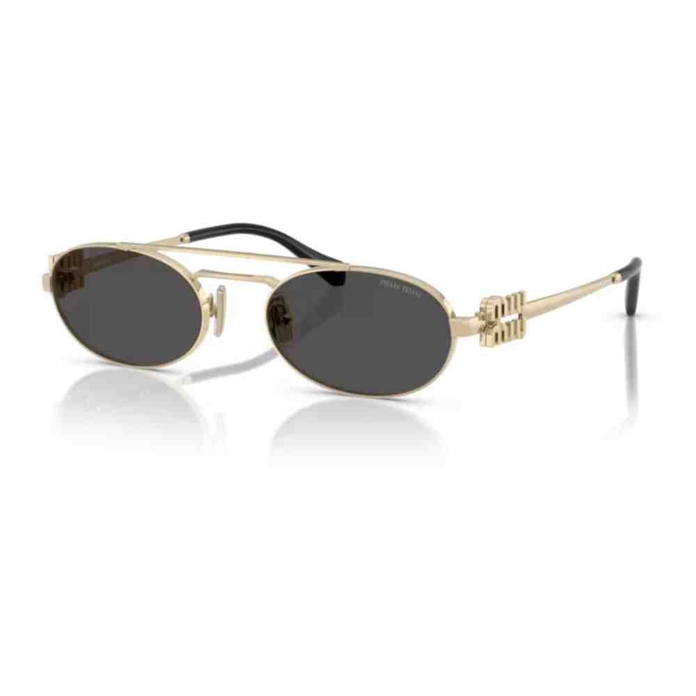 Óculos de Sol MiuMiu Dourado Feminino 0MU 54ZS ZVN08Z53 Dourado 2