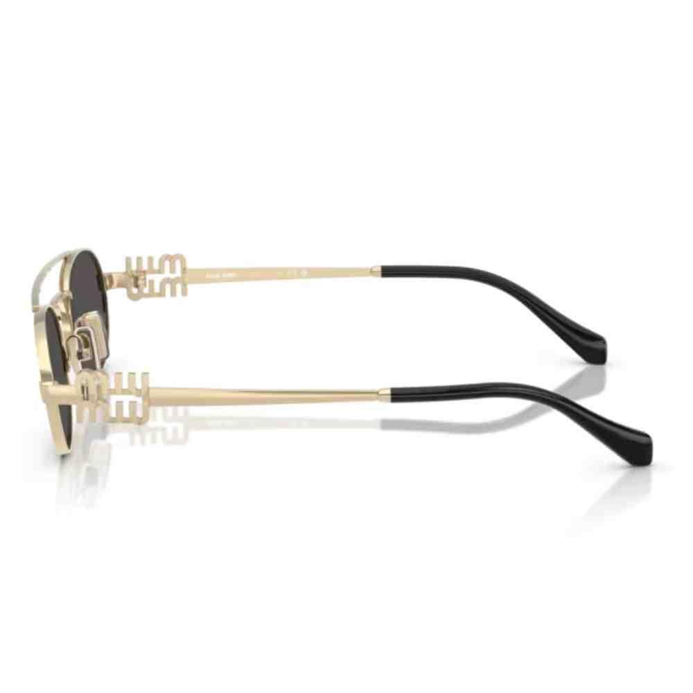 Óculos de Sol MiuMiu Dourado Feminino 0MU 54ZS ZVN08Z53 Dourado 3
