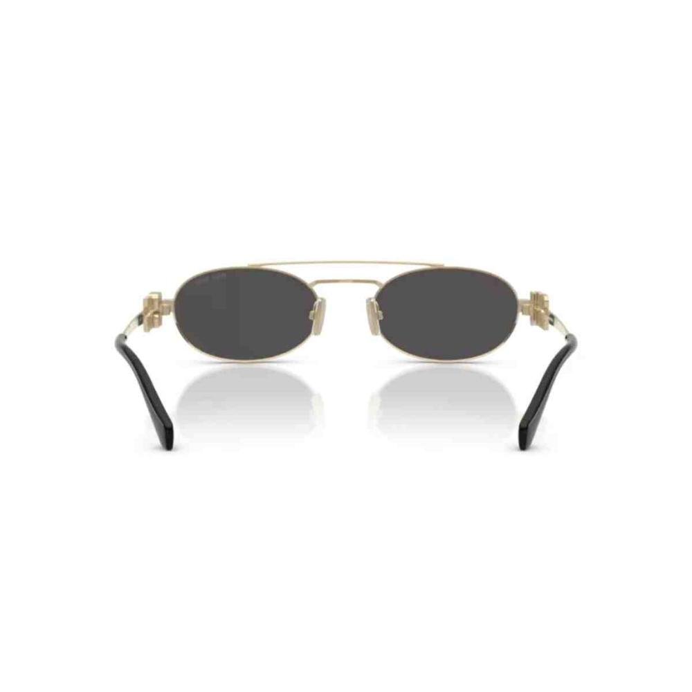Óculos de Sol MiuMiu Dourado Feminino 0MU 54ZS ZVN08Z53 Dourado 4