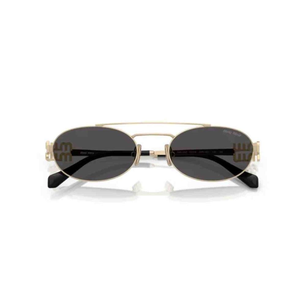 Óculos de Sol MiuMiu Dourado Feminino 0MU 54ZS ZVN08Z53 Dourado 5
