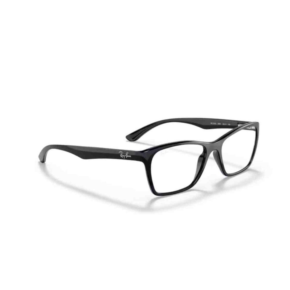 Armação de Grau Ray Ban Retangular Preto 0RX7033L 2000 54 Preto 3
