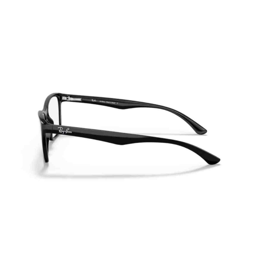 Armação de Grau Ray Ban Retangular Preto 0RX7033L 2000 54 Preto 4