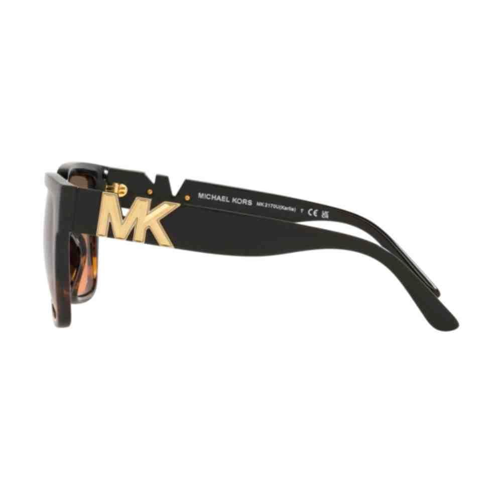 Óculos de Sol Michael Kors Karlie Preto/Tarturaga 0MK2170U 3 Marrom 3