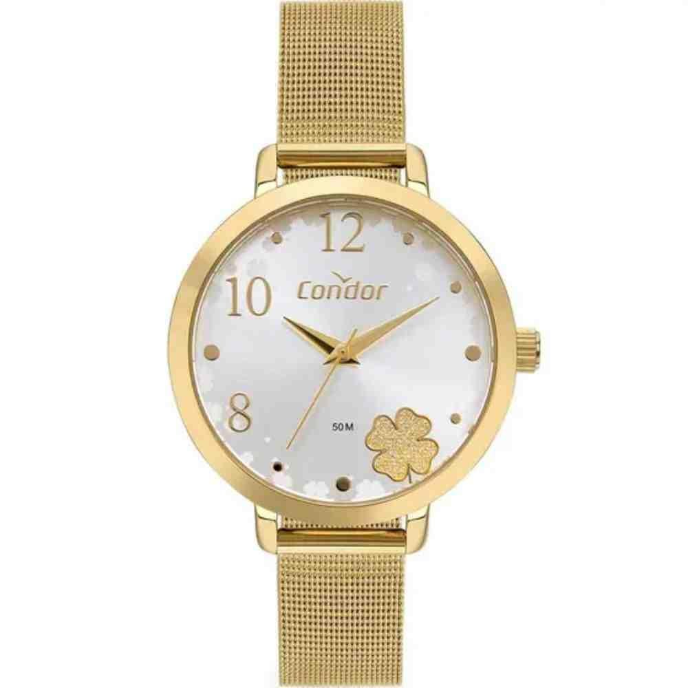 Kit Relógio Dourado Feminino Condor COPC21JJH/K4K Dourado 2