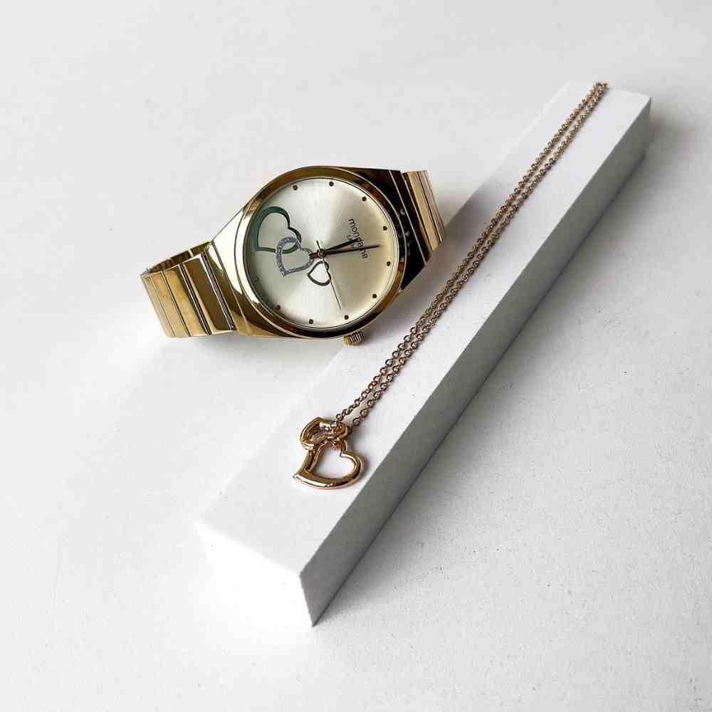 Kit Relógio Dourado Mondaine 32398LPMKDE1K1 Dourado 4