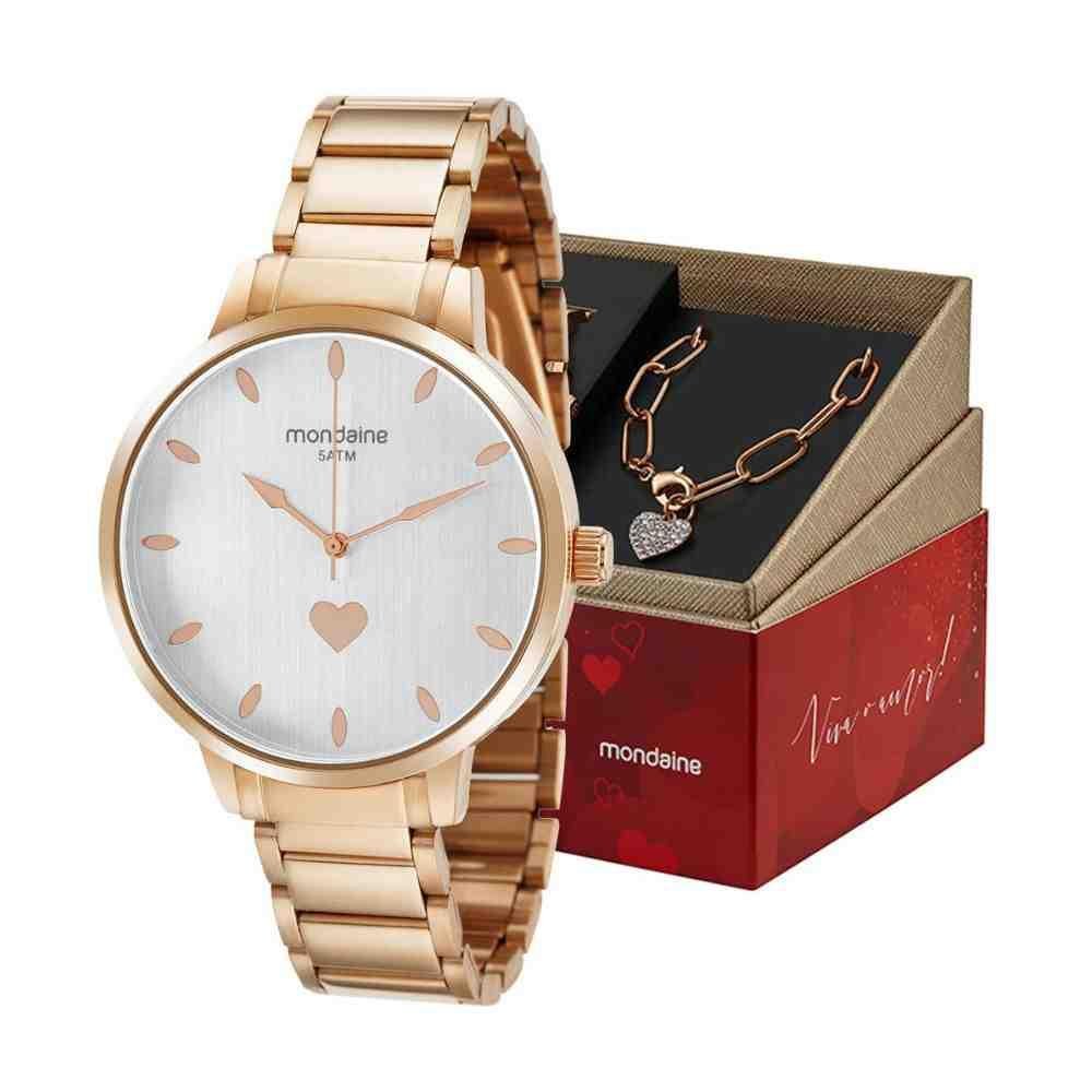 Kit Relógio Feminino Mondaine 32399LPMKRE3K1 Dourado 3