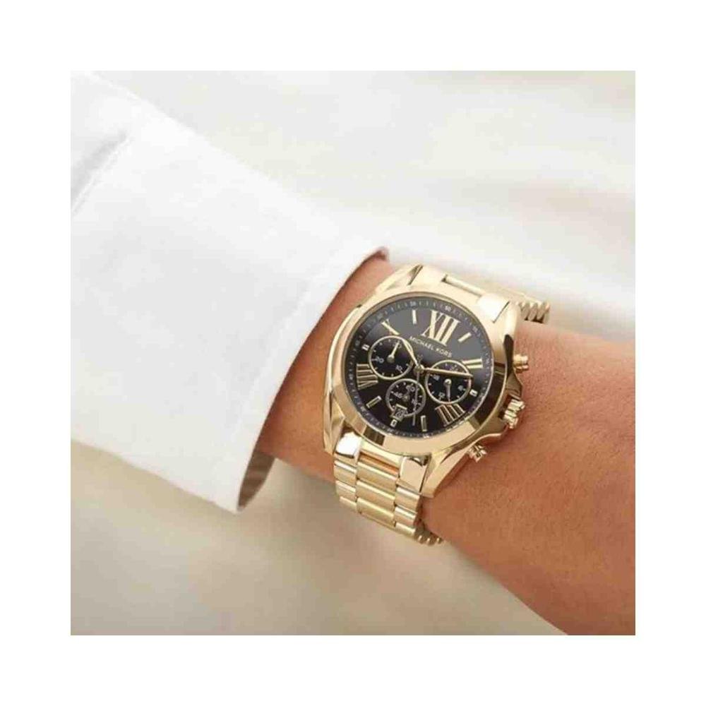 Relogio Michael Kors Bradshaw Dourado Feminino Mk5739/4pn Dourado 3