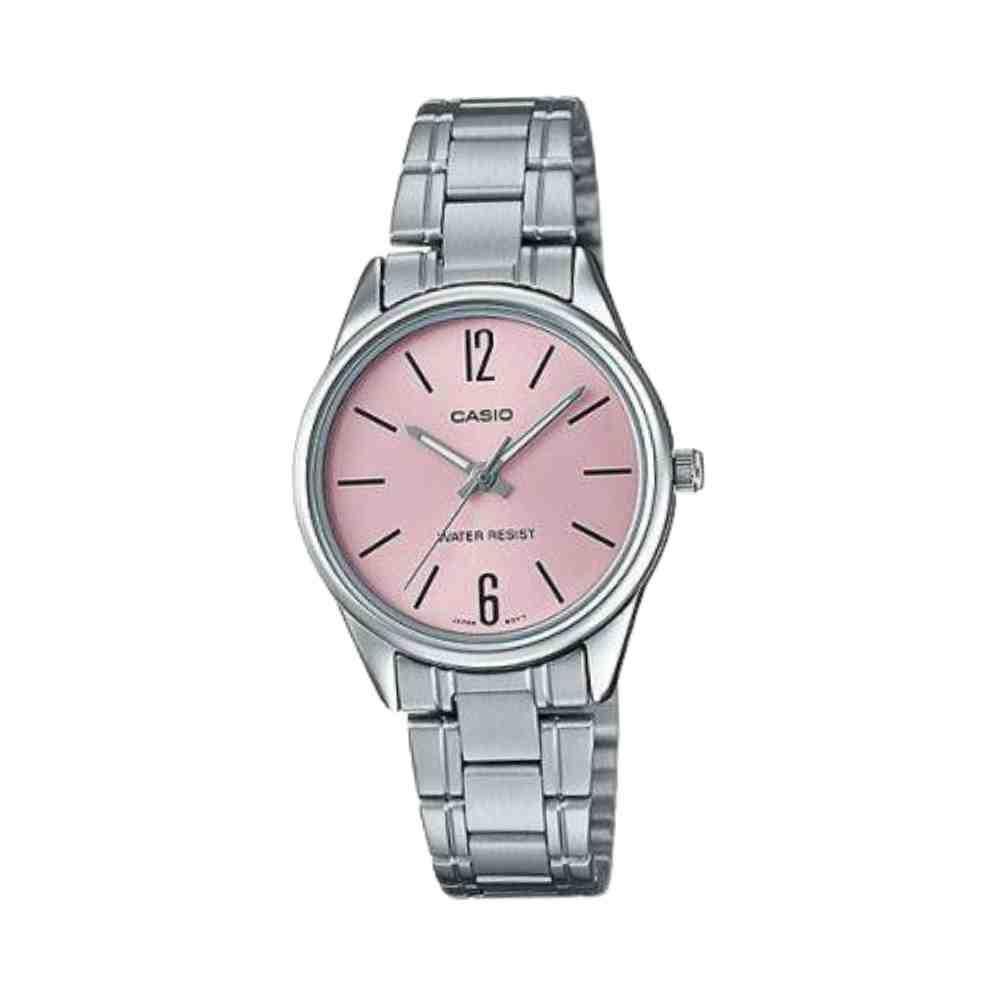Relógio Casio Collection Prata Feminino LTP-V005D-4BUDF-SC
