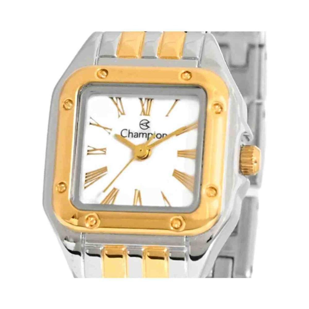 Relógio Champion Elegance Bicolor Feminino CF25170B Prata/Dourado 4