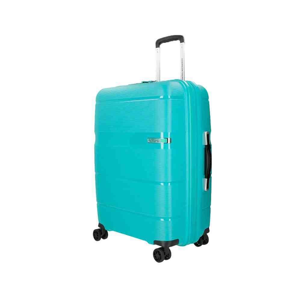 Mala American Tourister Linex M Samsonite Azul 12249876061 Dourado 2