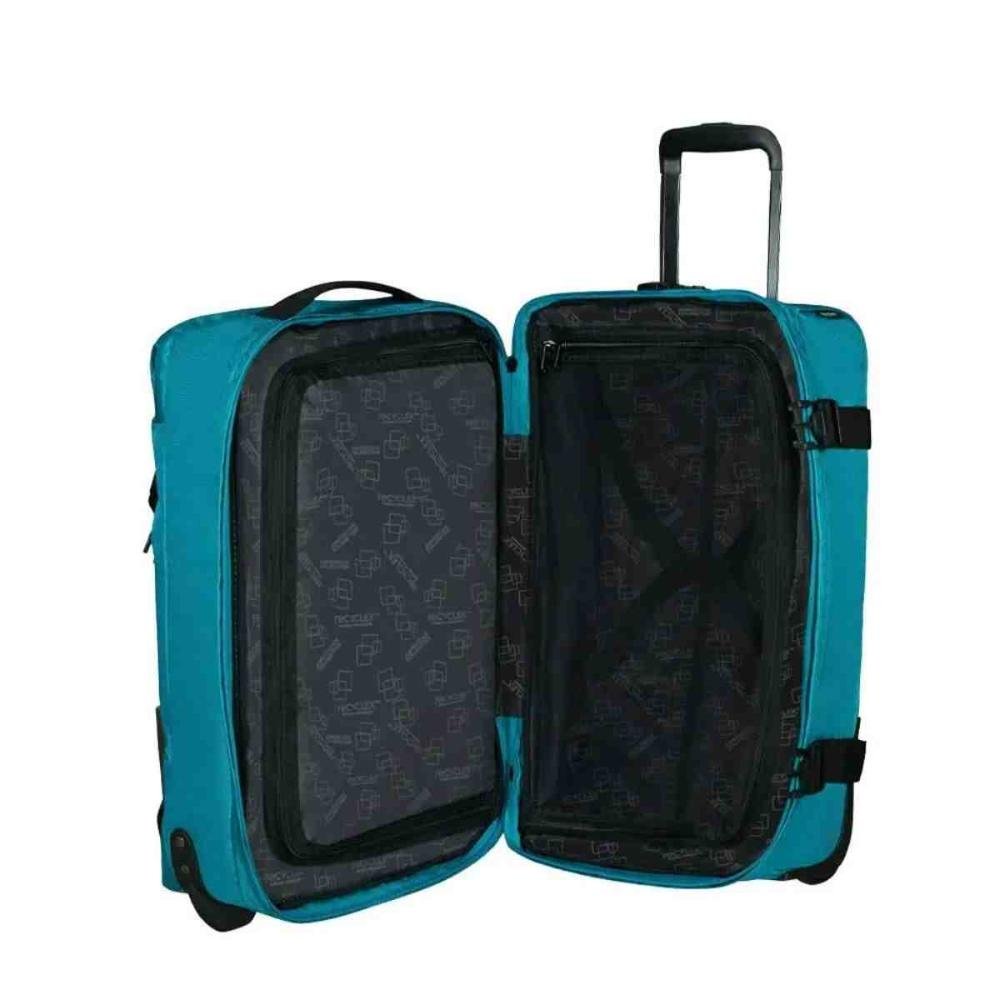 Mala de Bordo American Tourister Urban Track P Samsonite Azul Turquesa  Dourado 6