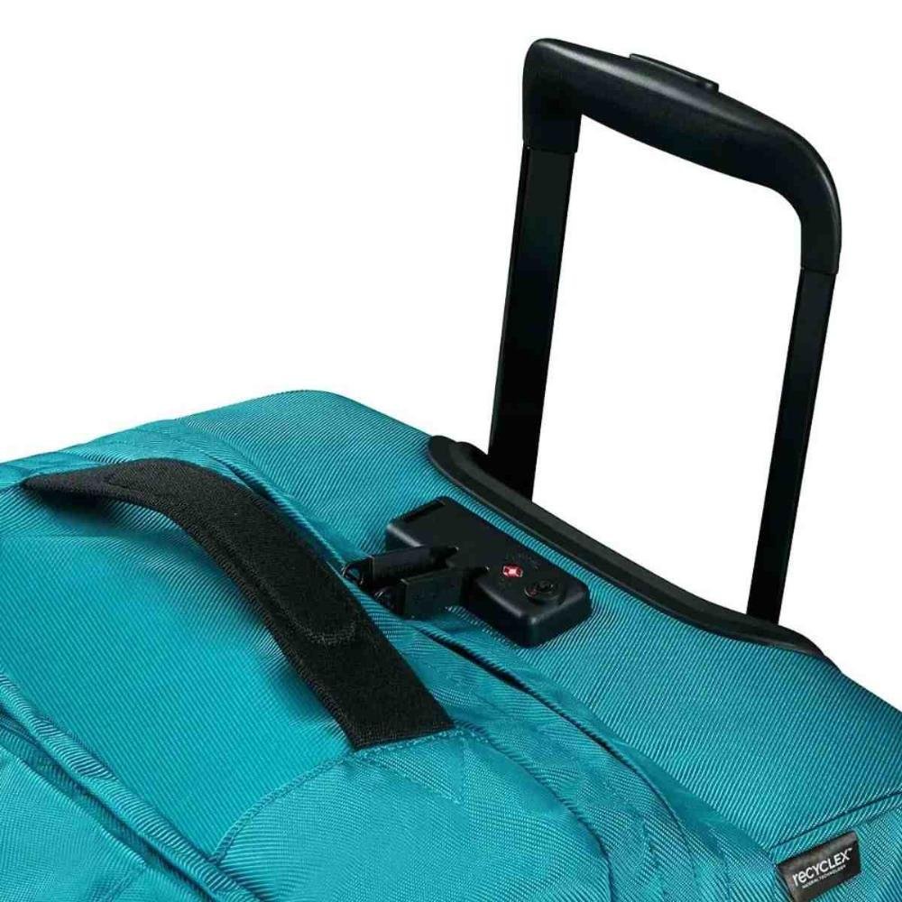 Mala de Bordo American Tourister Urban Track P Samsonite Azul Turquesa  Dourado 8