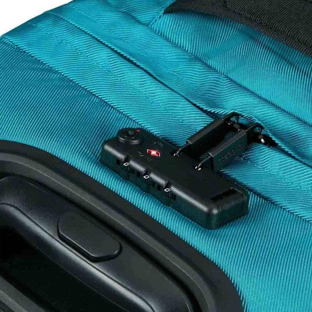 Mala de Bordo American Tourister Urban Track P Samsonite Azul Turquesa  Dourado 9