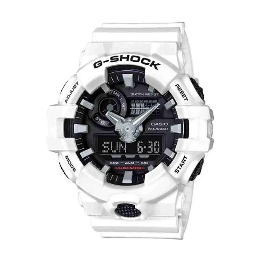 Relógio Casio G-Shock Branco Masculino GA-700-7ADR