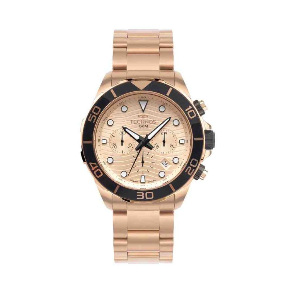 Kit Relógio + Moeda Technos Acqua Rose Masculino JS25BBU/1P