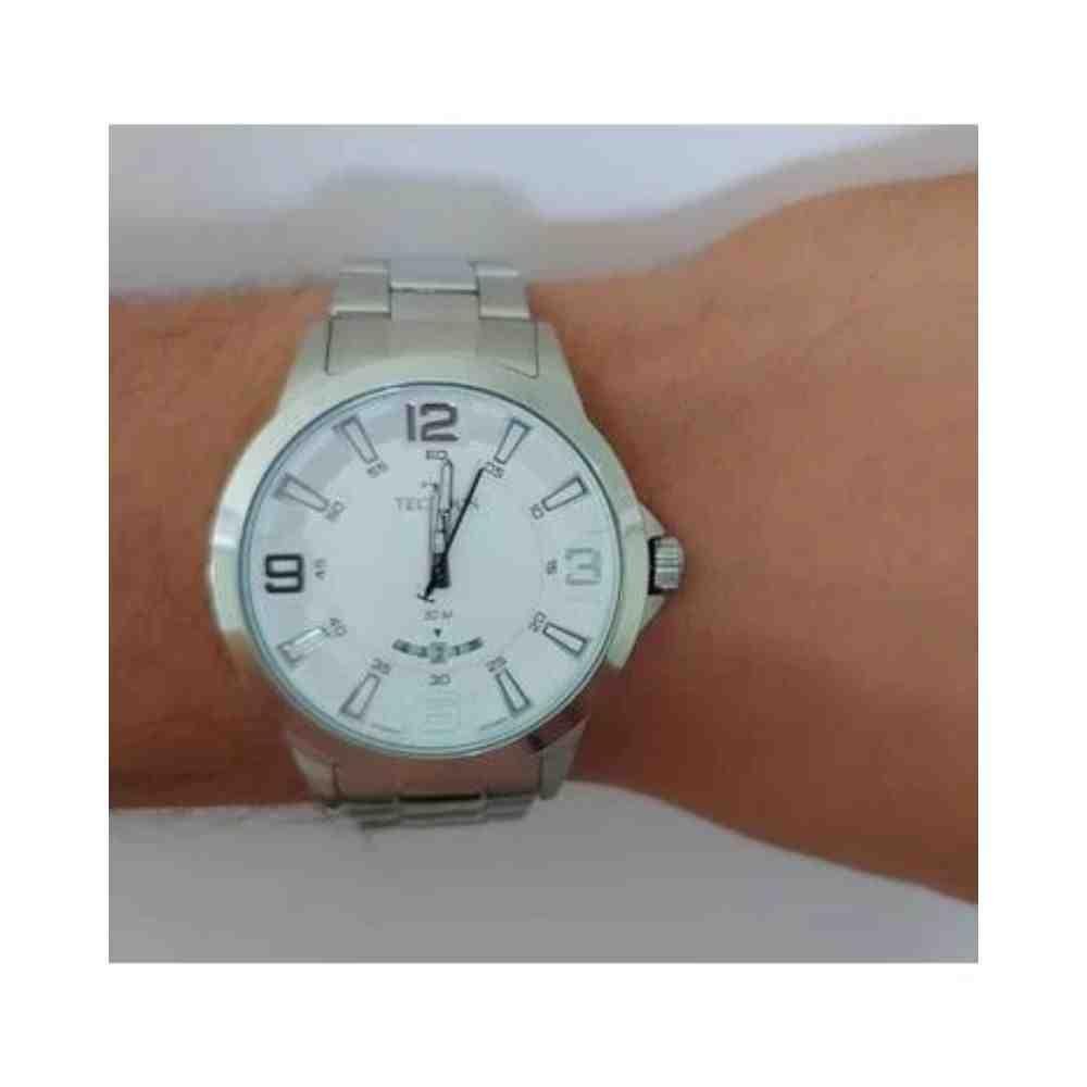 Relógio Prata Masculino Technos Racer 2117LDI/1K Prata 5