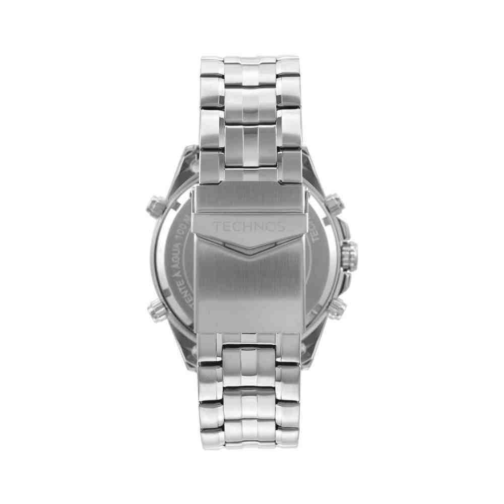 Relógio Prata Masculino Technos Ts Digitech BJK629AB/1P Prata 2