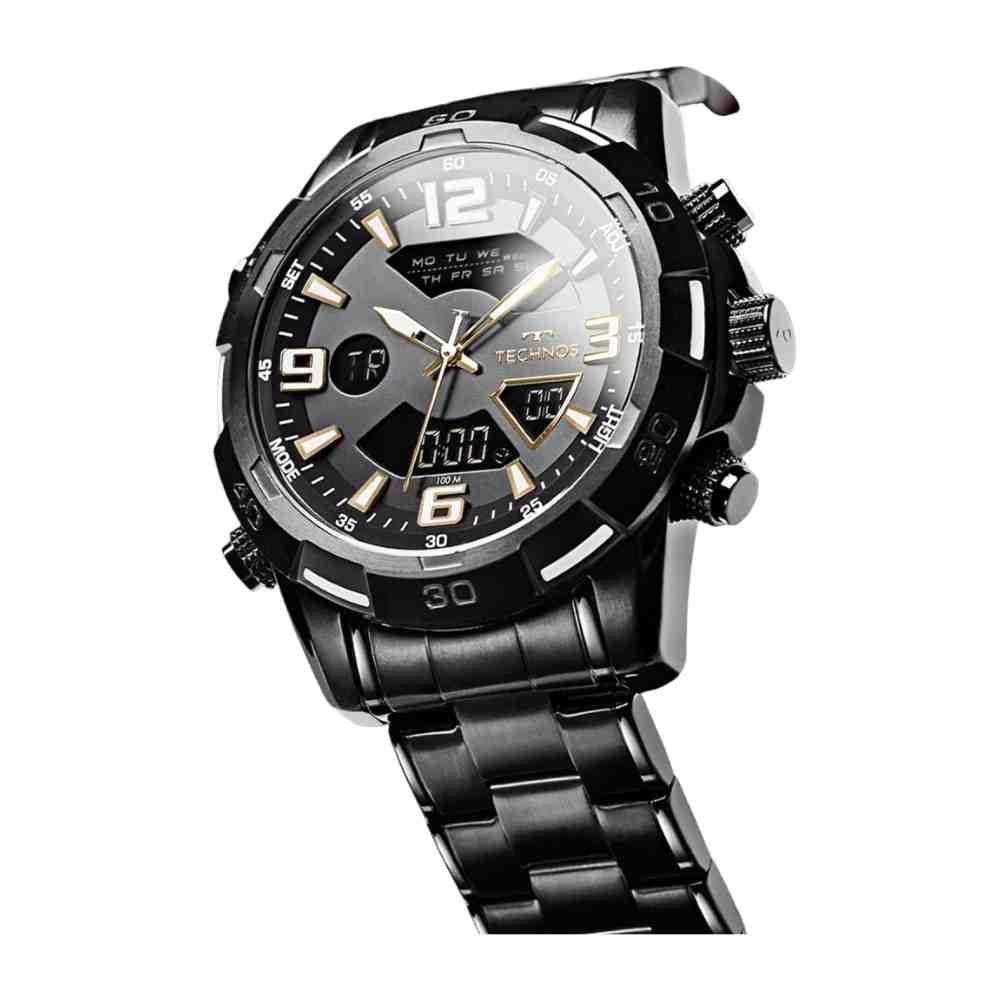 Relógio Technos Digitech Preto Masculino W23305ADB/1P Preto 2