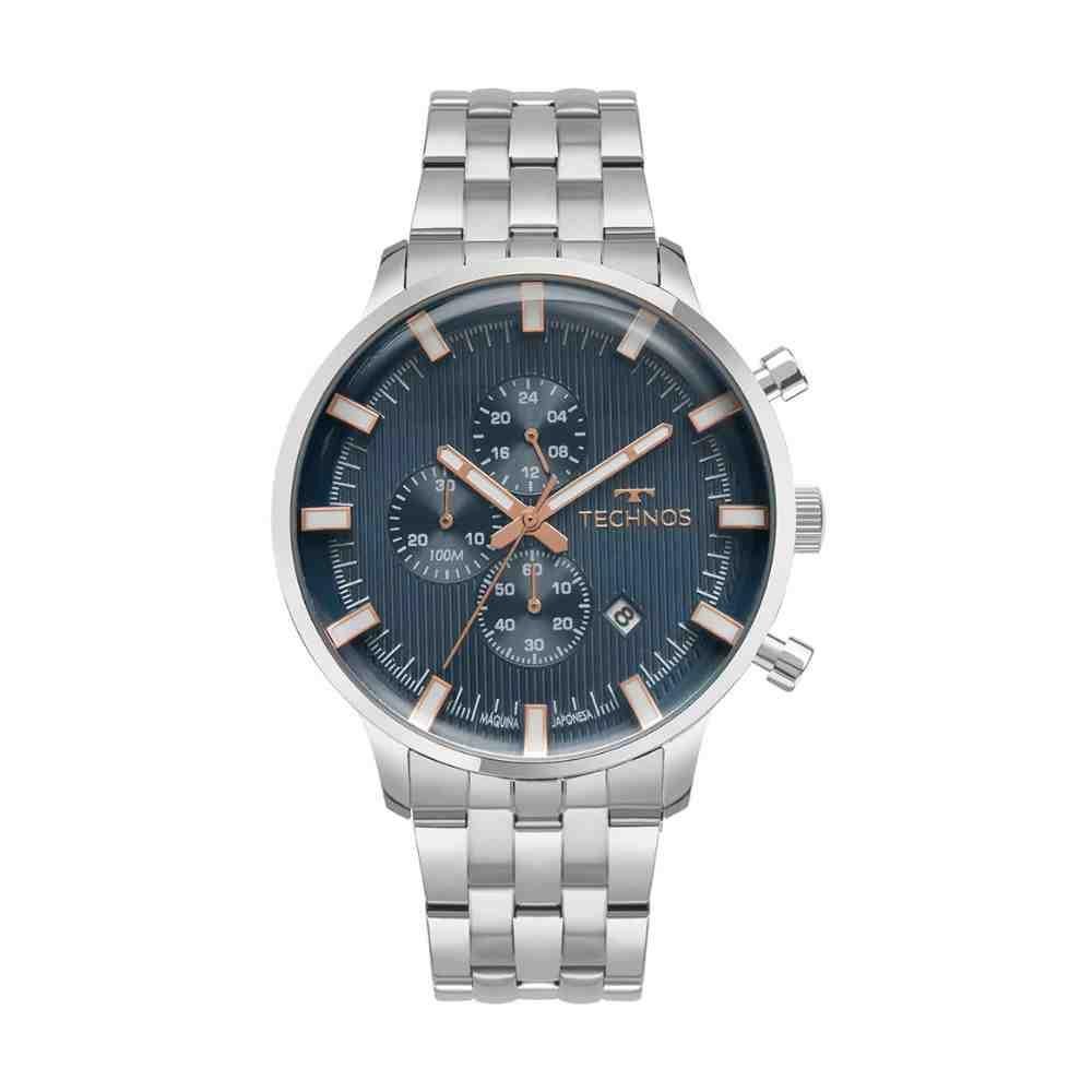 Relógio Technos Grandtech Prata Masculino JS15ENR/1A