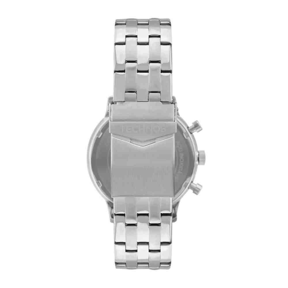 Relógio Technos Grandtech Prata Masculino JS15ENR/1A Marrom 3