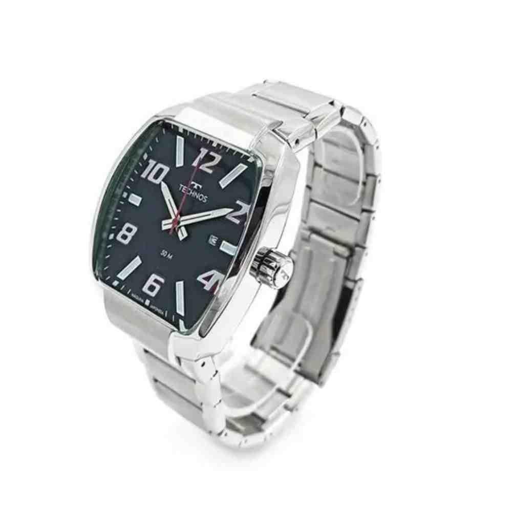 Relógio Technos Performance Racer Masculino Prata 2115KLL/1P Preto 2