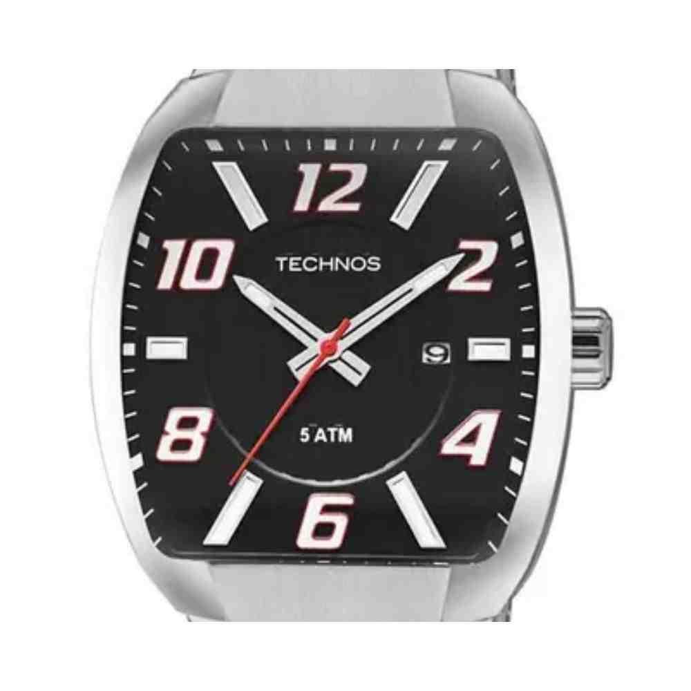 Relógio Technos Performance Racer Masculino Prata 2115KLL/1P Preto 5