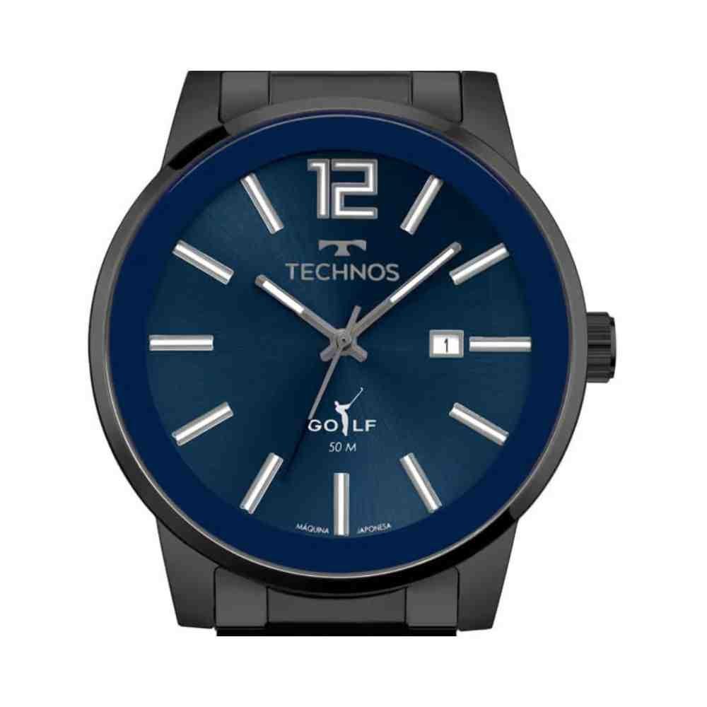 Relógio Technos Golf Grafite Masculino 2115TVO/1F Preto 5