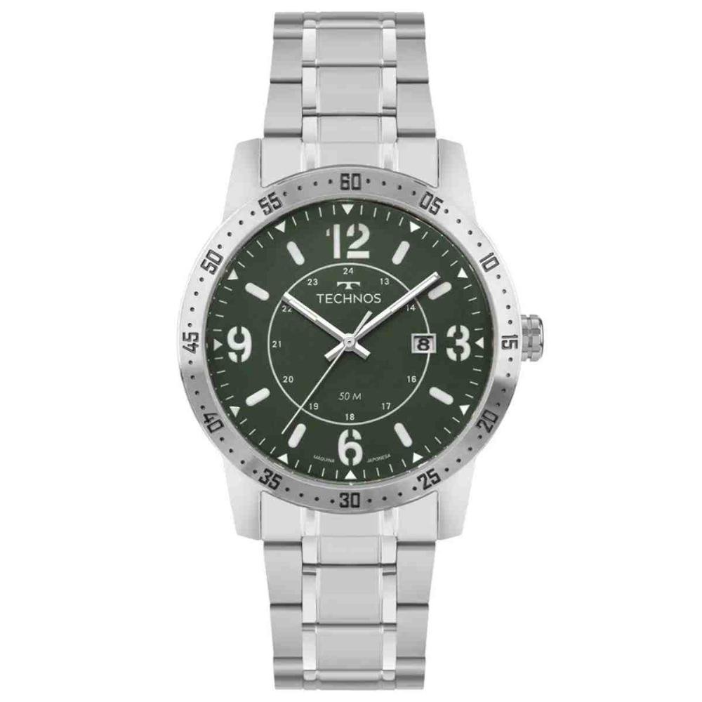 Relógio Technos Militar Prata Masculino 2115UBY/1V